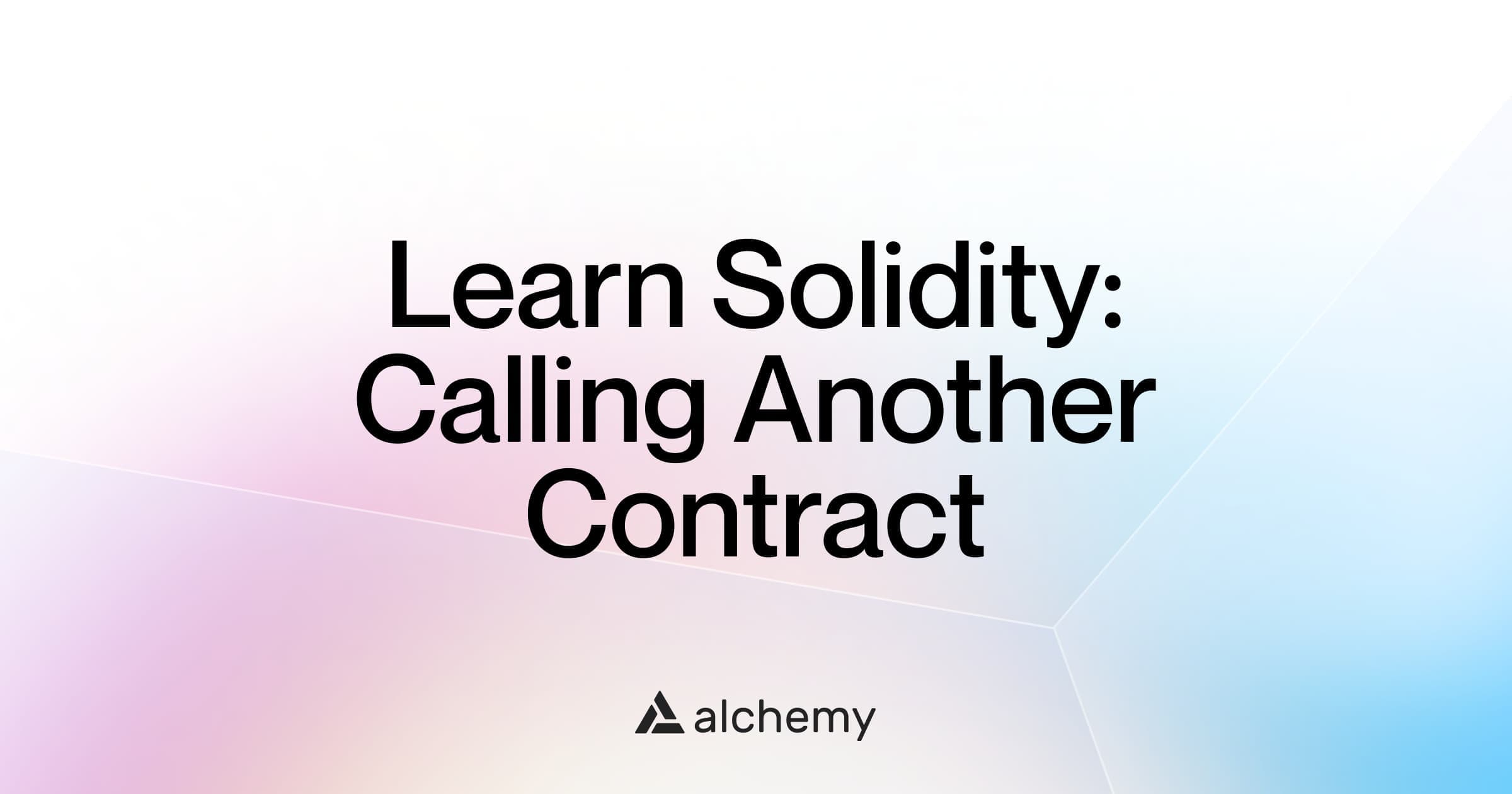 How to call another smart contract on Ethereum