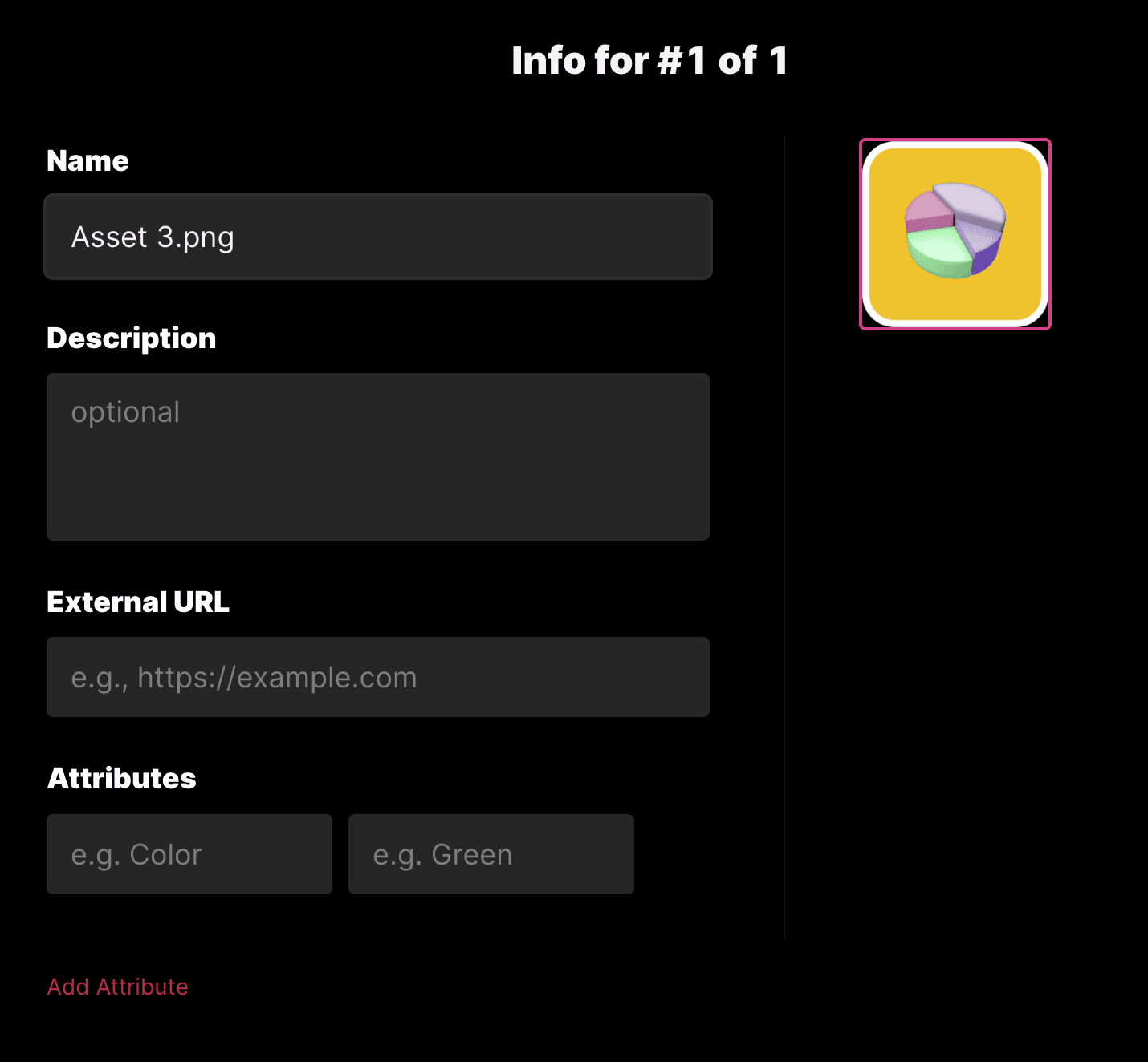 Holaplex create page: uploading artwork and details to mint a Solana NFT