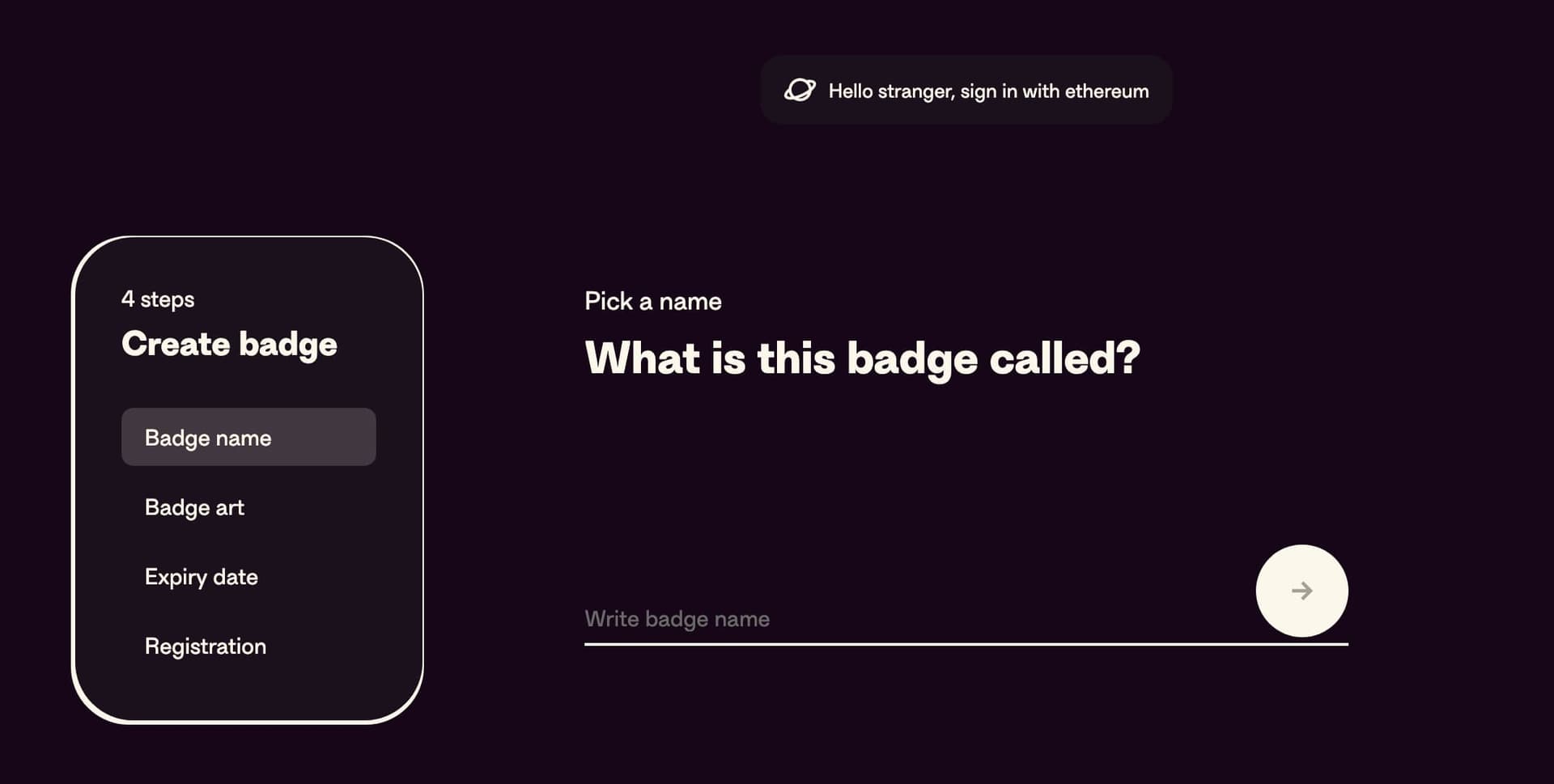 Otterspace DAO Credential Tool - Personalize and Register Your Badge