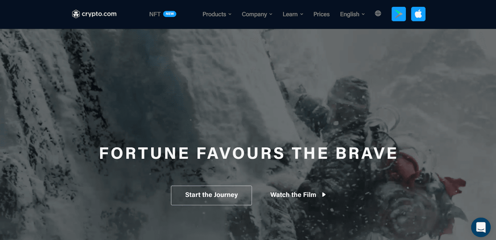 Crypto.com exchange website with token staking and rewards