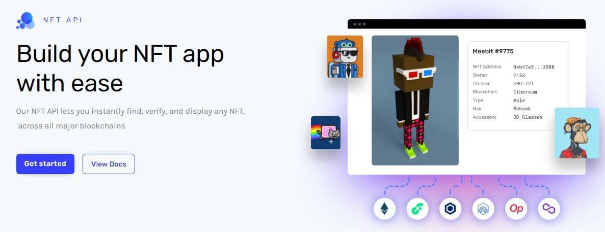 Alchemy NFT API for fetching NFT metadata across multiple chains