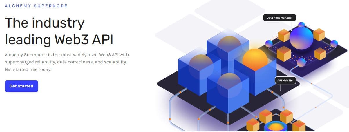 Alchemy Supernode blockchain node service with APIs for querying chain data