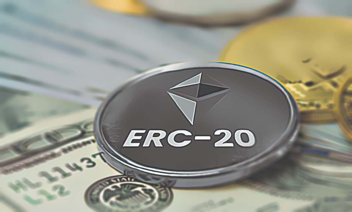 代表 Ethereum 上 ERC-20 代币标准的插图