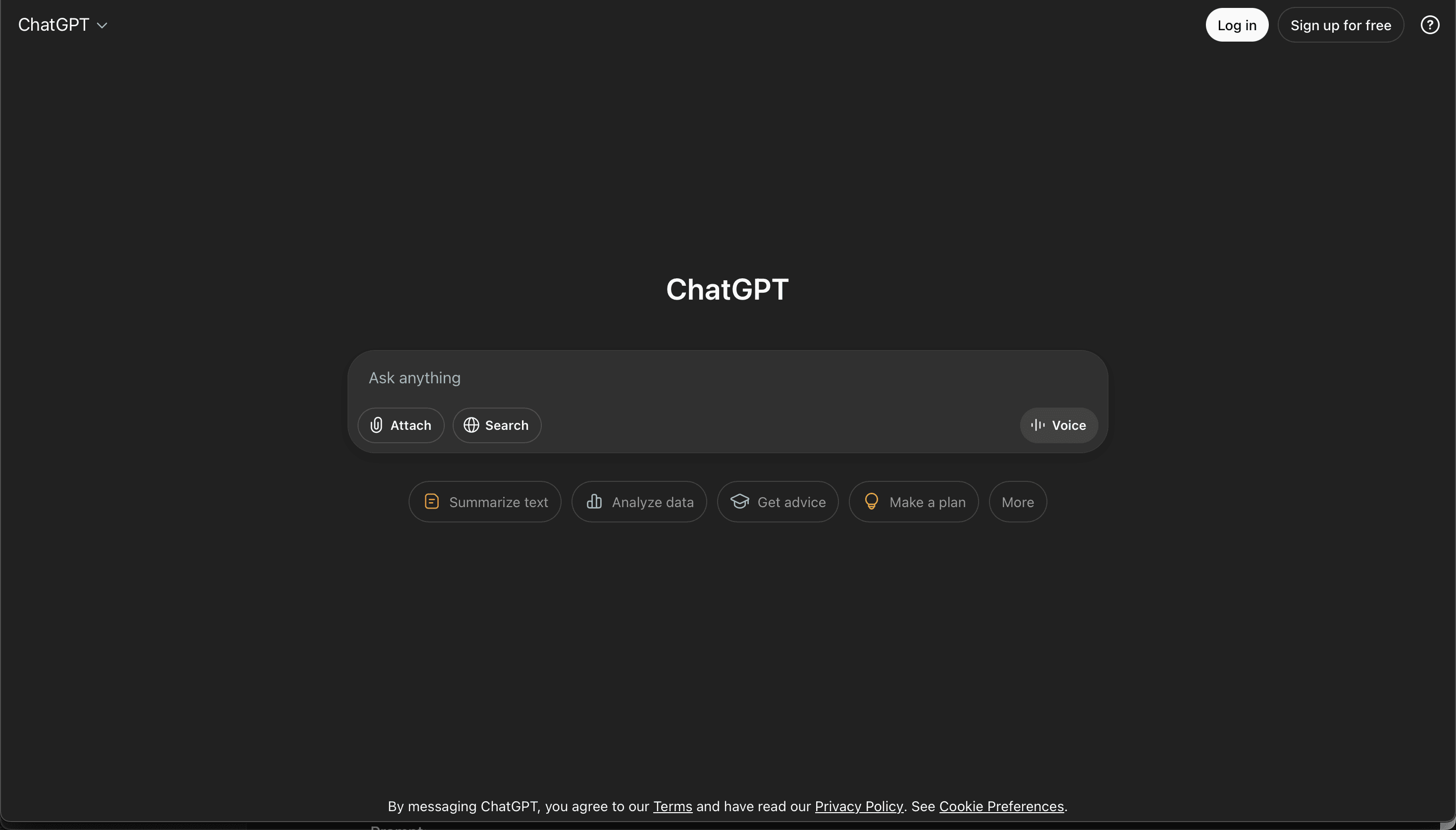 ChatGPT chat interface in the browser