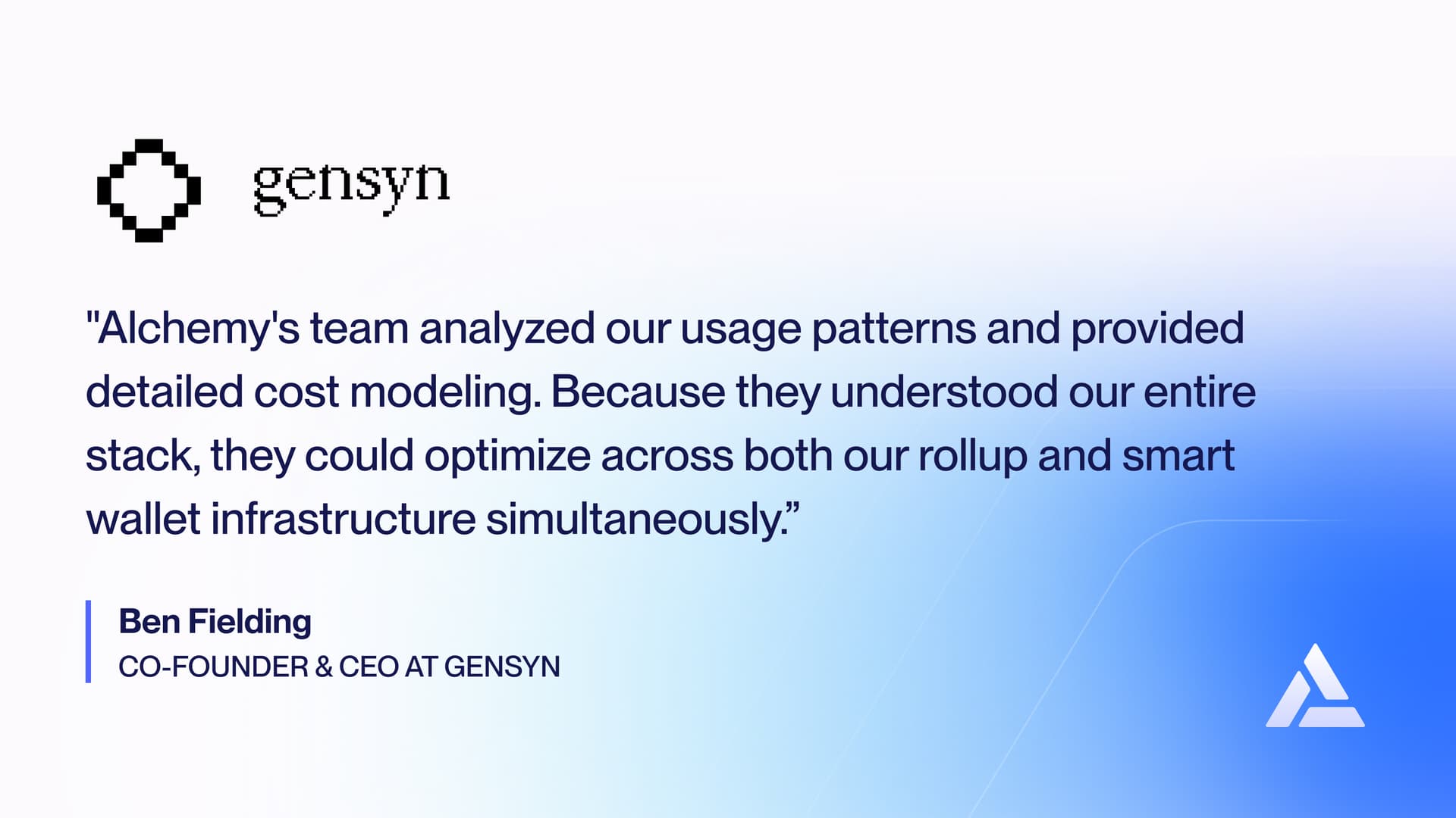 Ben Fielding, co-founder and CEO of Gensyn