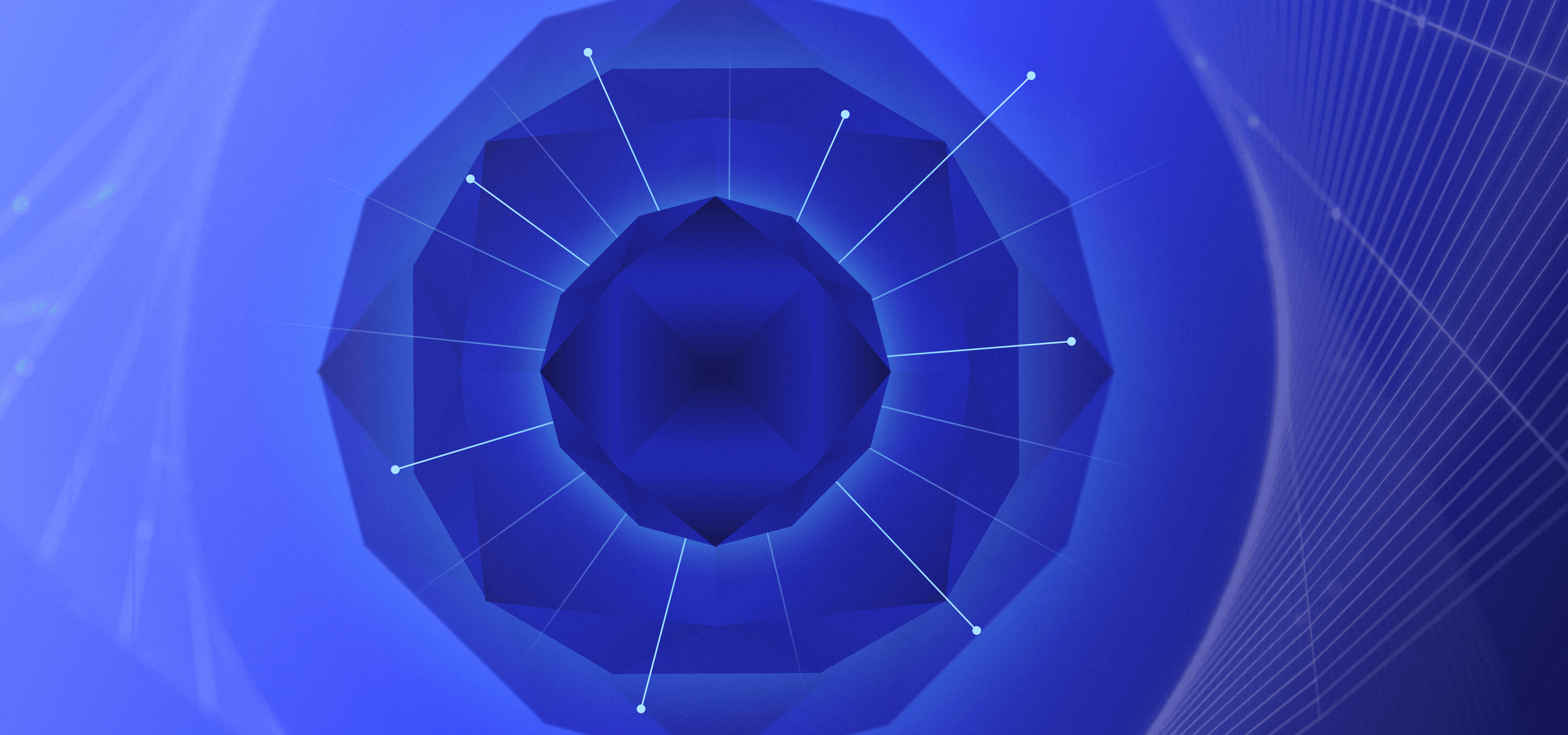 Abstract cover illustration for a developer's guide to DeFi AI agents