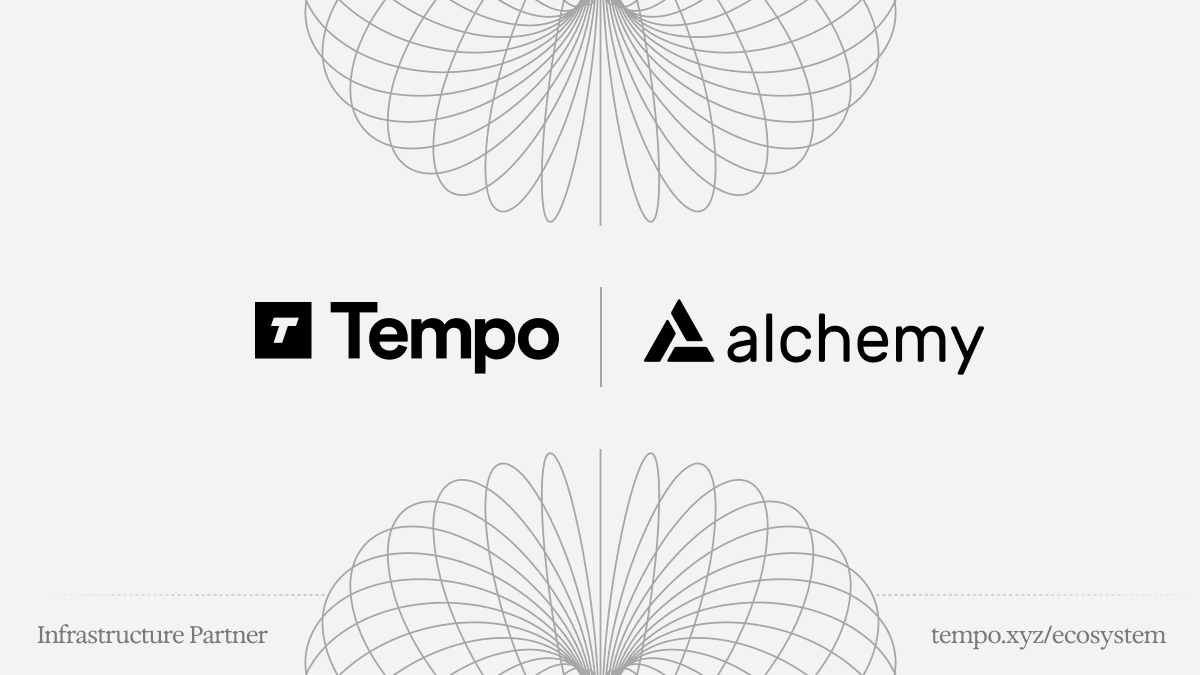 Tempo testnet launch on Alchemy, the payments-native Layer 1 blockchain