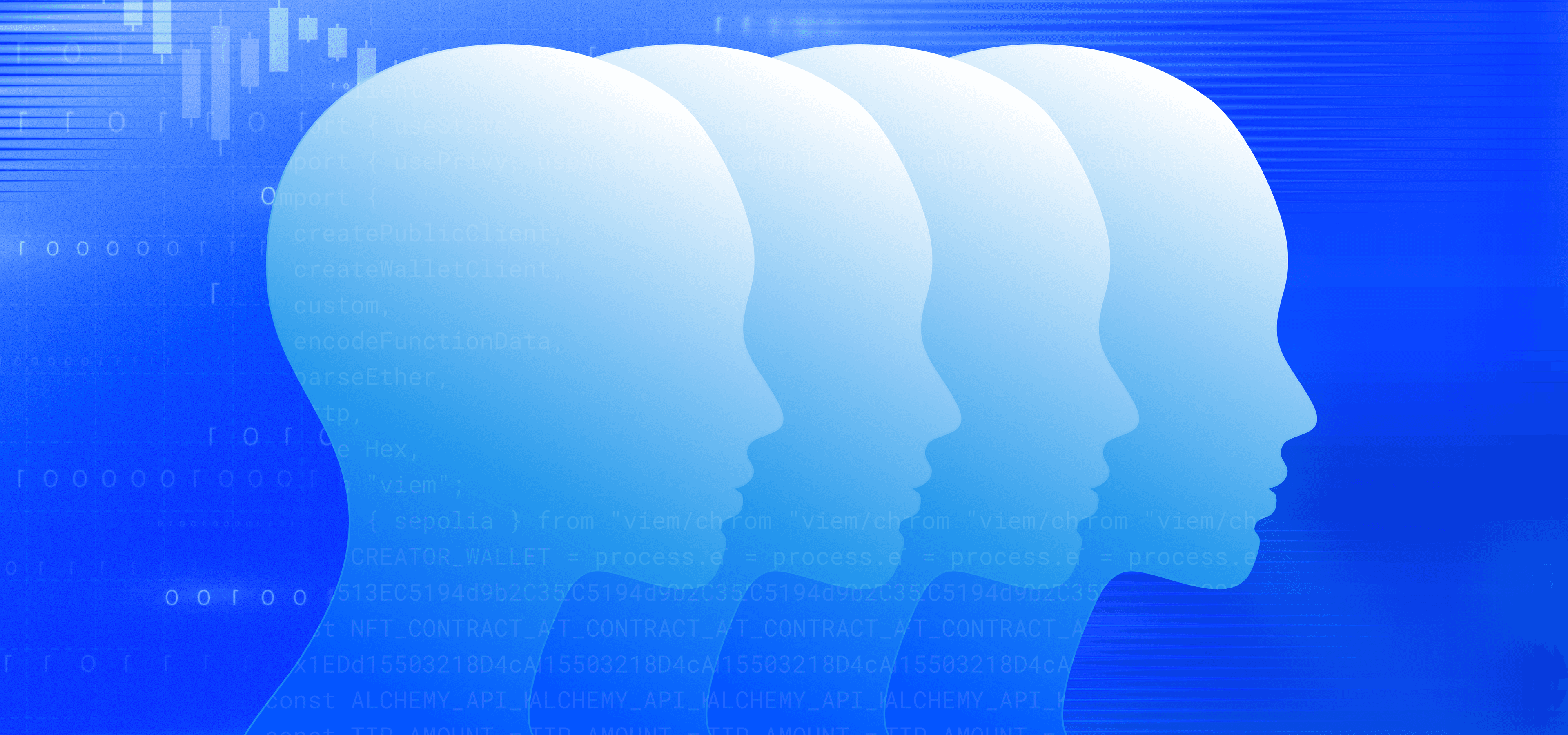 Illustrated AI agent faces for a Solana agent framework comparison