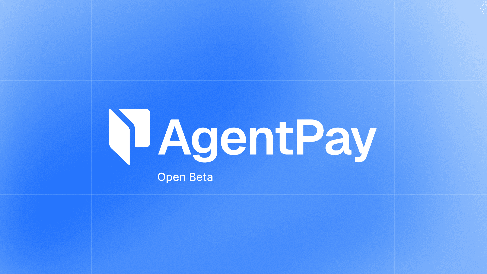 AgentPay open beta launch banner for agentic payments