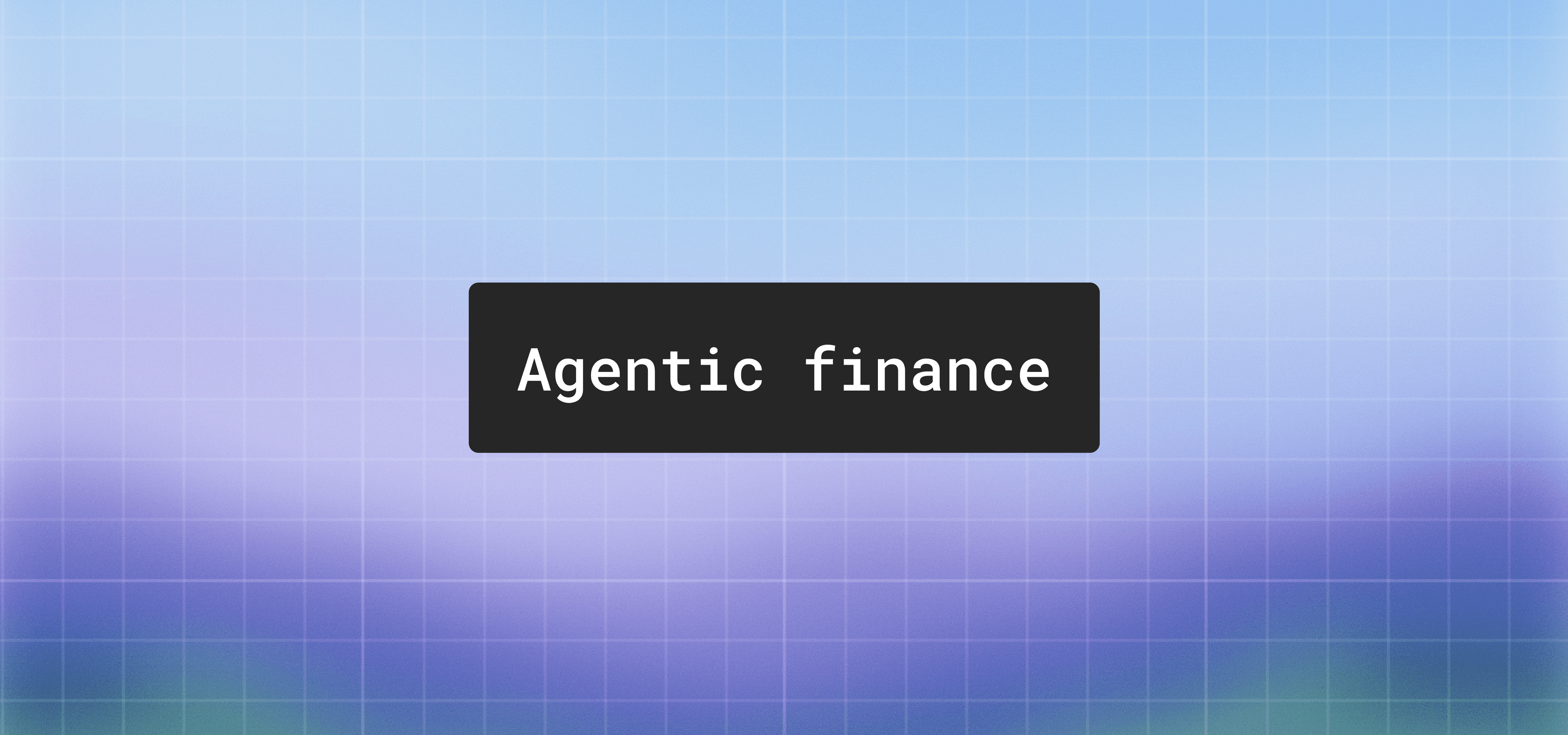 Illustration of agentic finance: AI agents taking financial action on crypto rails