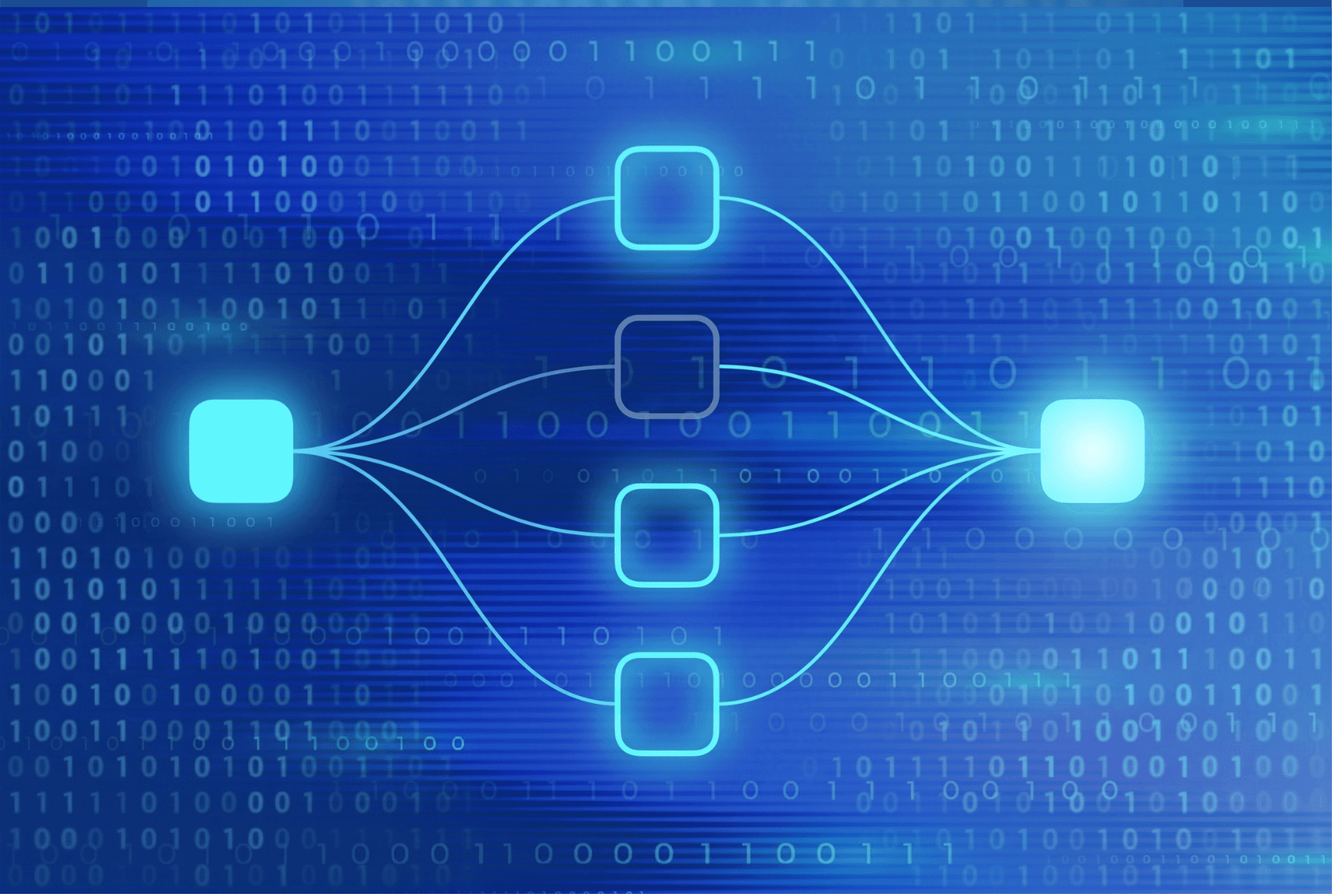 Parallel redundant paths converging into a single reliable connection