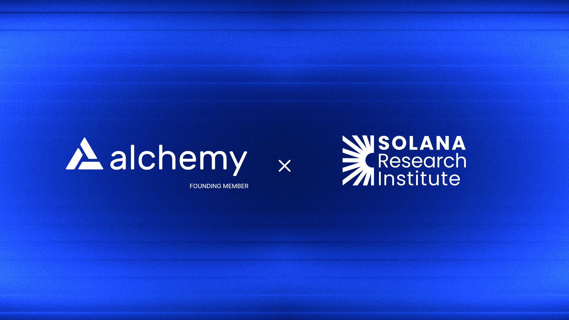 Alchemy and Solana Research Institute founding member partnership