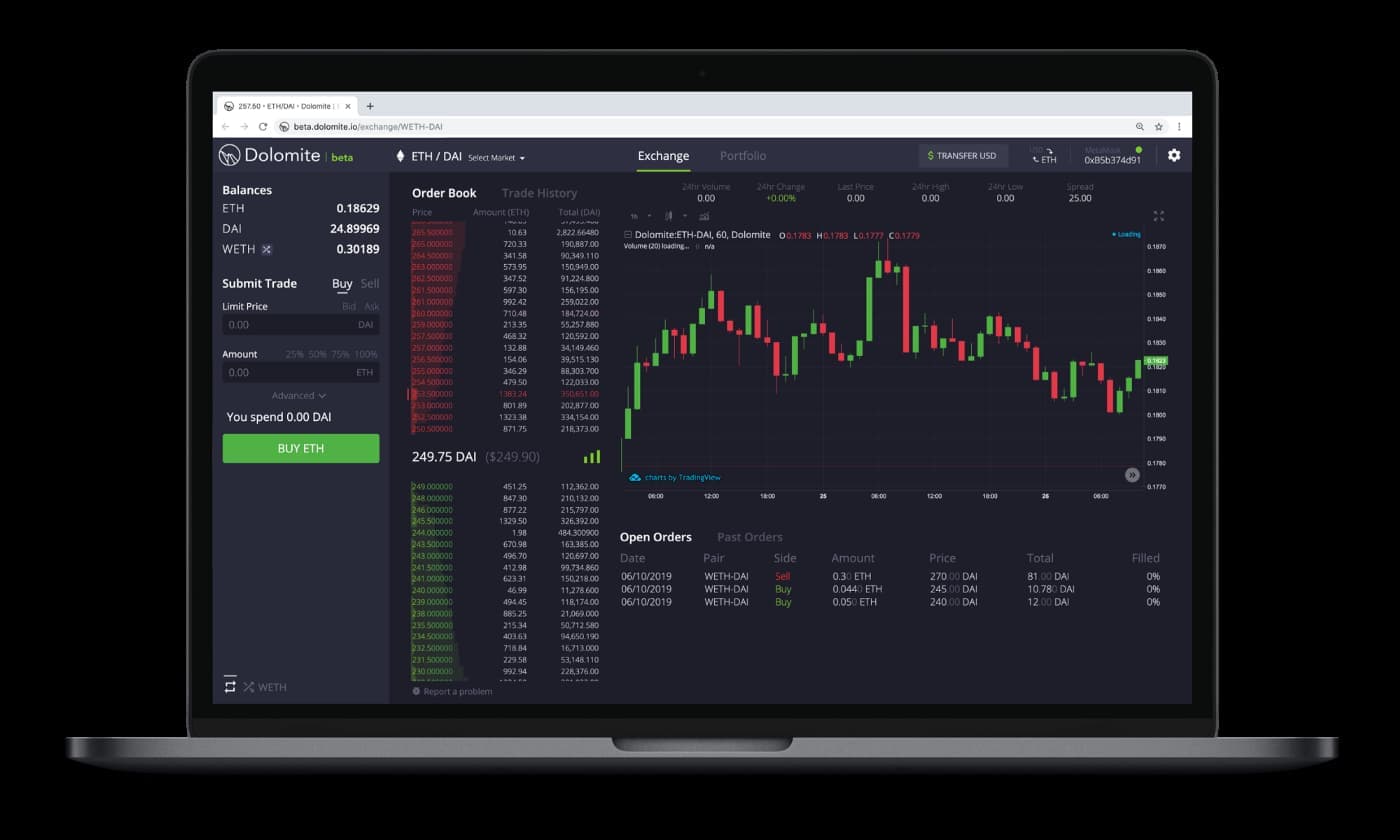 Dolomite exchange interface