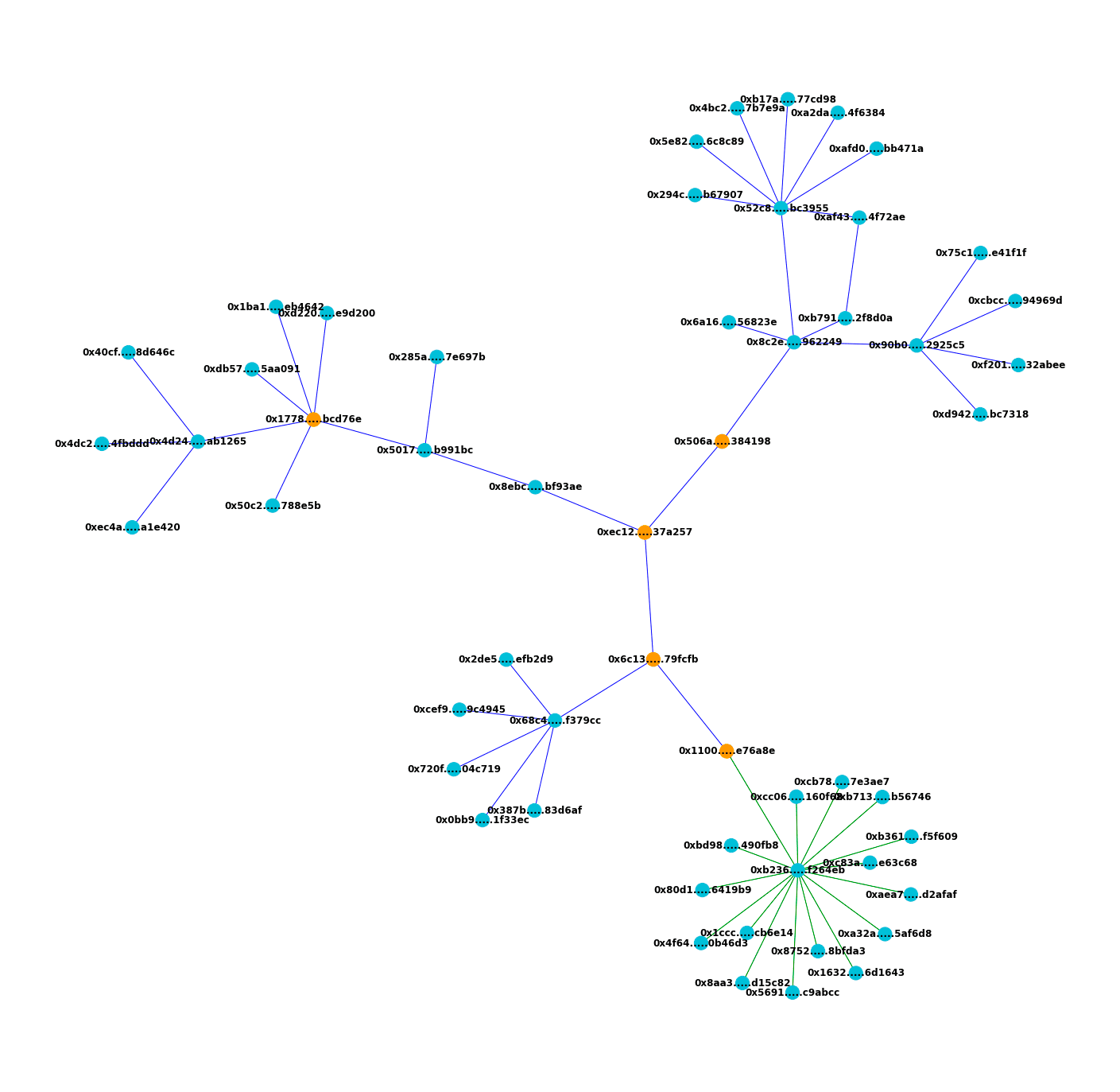 Sybil attack visualization.