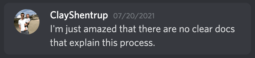 Clay's frustration and confusion on how to integrate Ethers.js