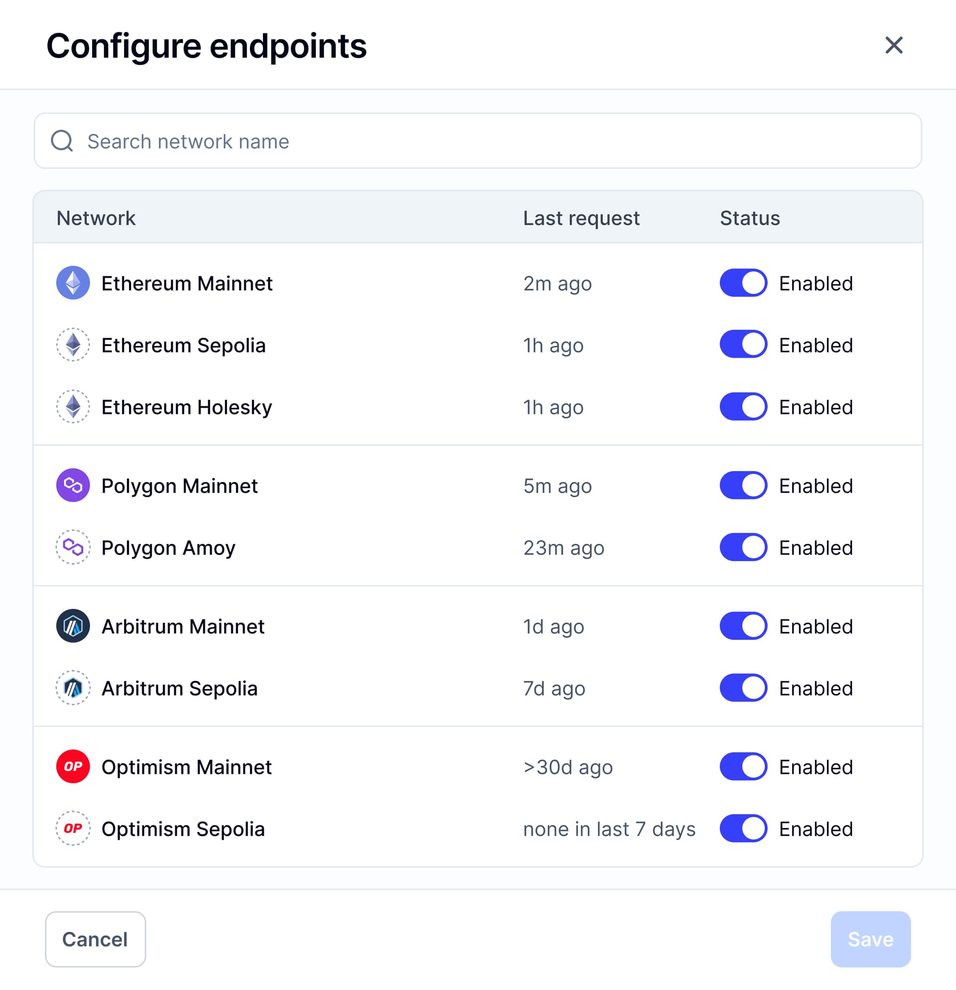 Coming soon: easily turn networks on or off as needed