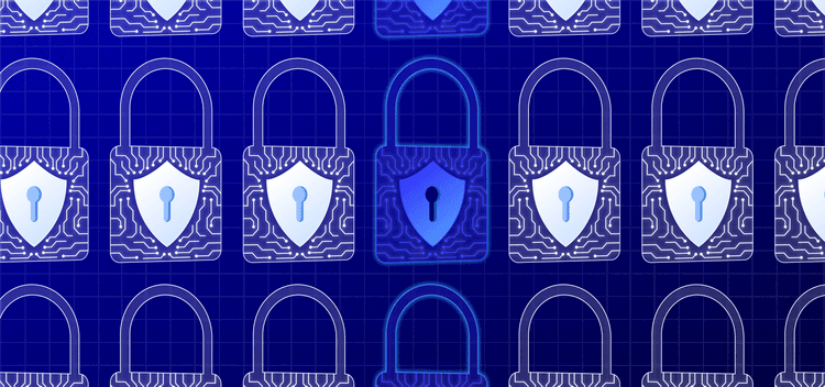 A graphic showing a series of locks