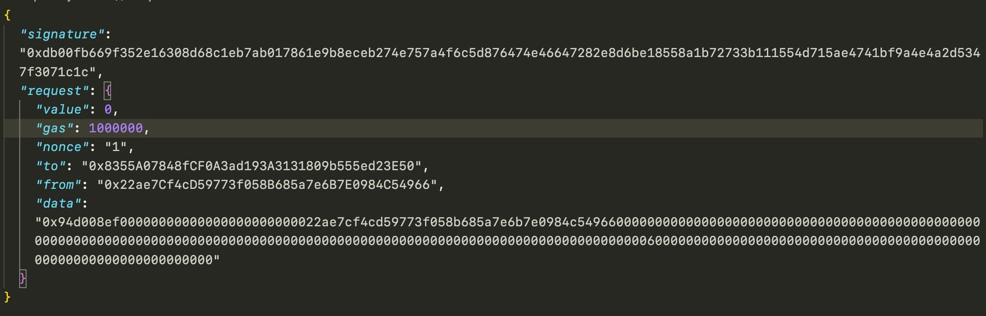 Meta Transaction POST Request