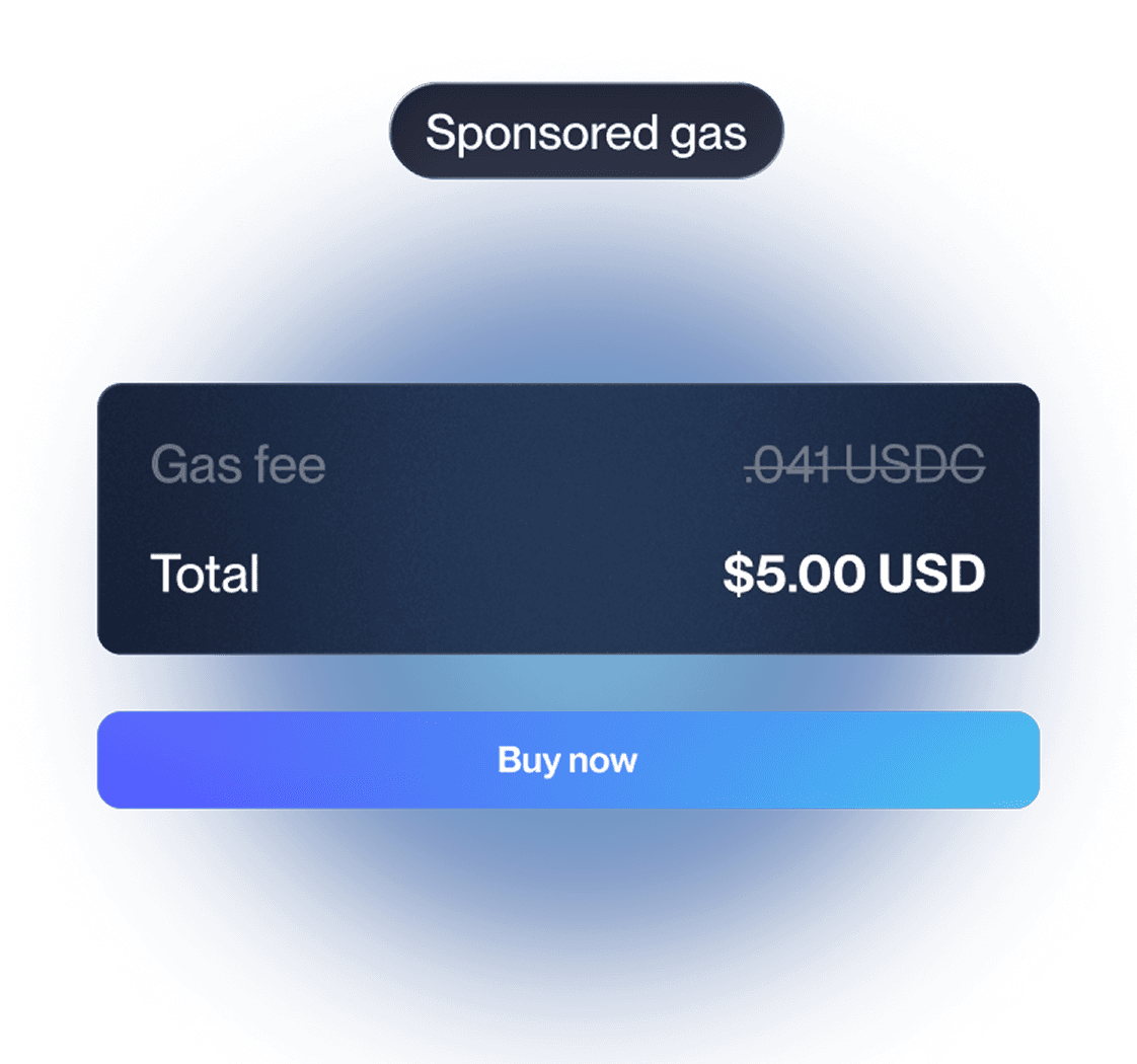 Gasless transactions