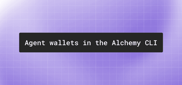 Agent wallets in the Alchemy CLI