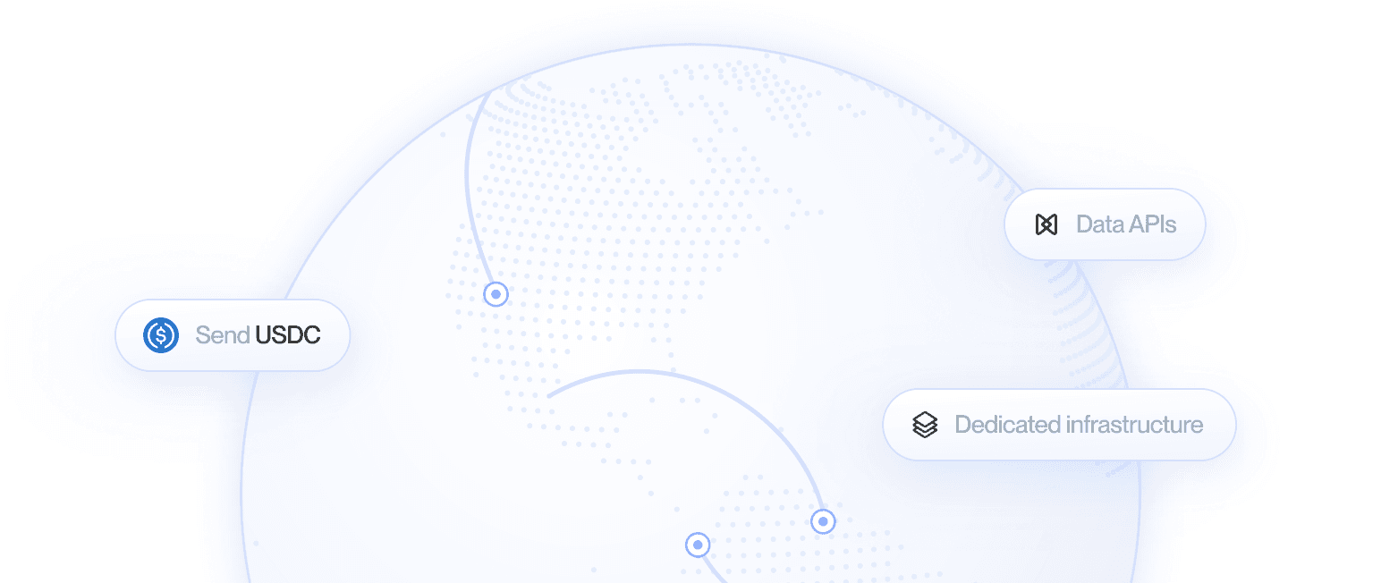 Stablecoin transfers moving around a globe