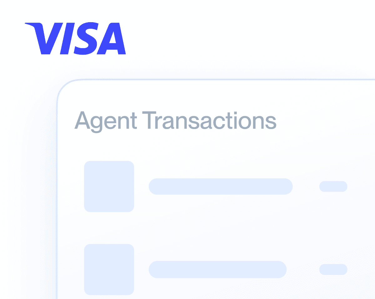 Visa agent transactions list interface
