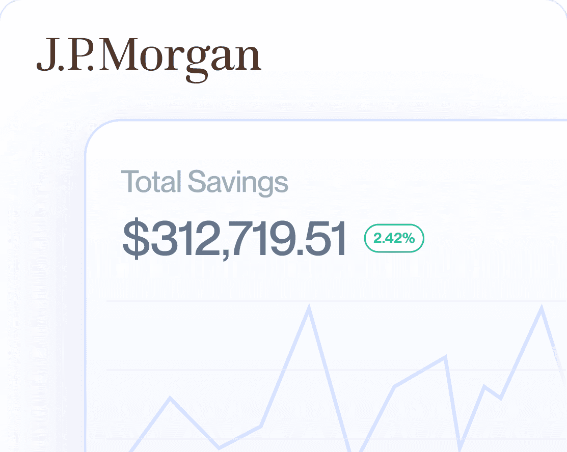 J.P.Morgan total savings balance and growth chart
