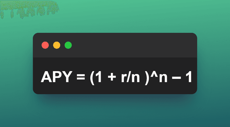 Annual Percentage Yield mathematical denotation
