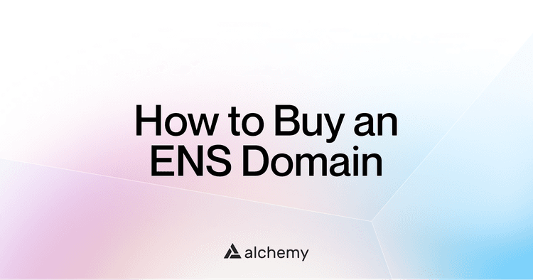 How to buy an Ethereum name service (ENS) domain