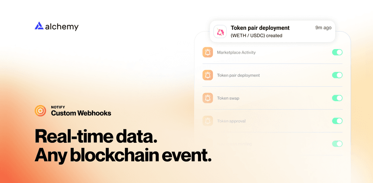 Introducing Alchemy notify’s custom webhooks