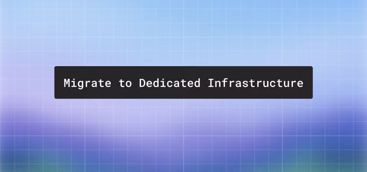 How to migrate from self-hosted nodes to dedicated infrastructure